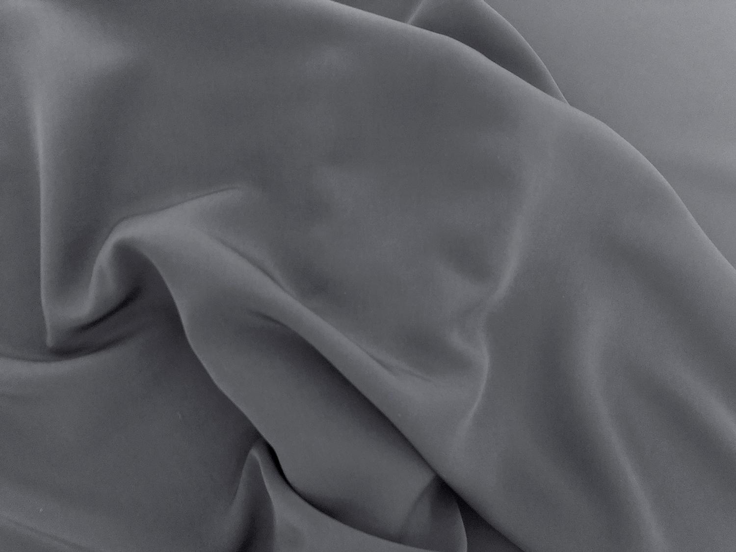 Polyester Powder Crepe De Chine in Grey2