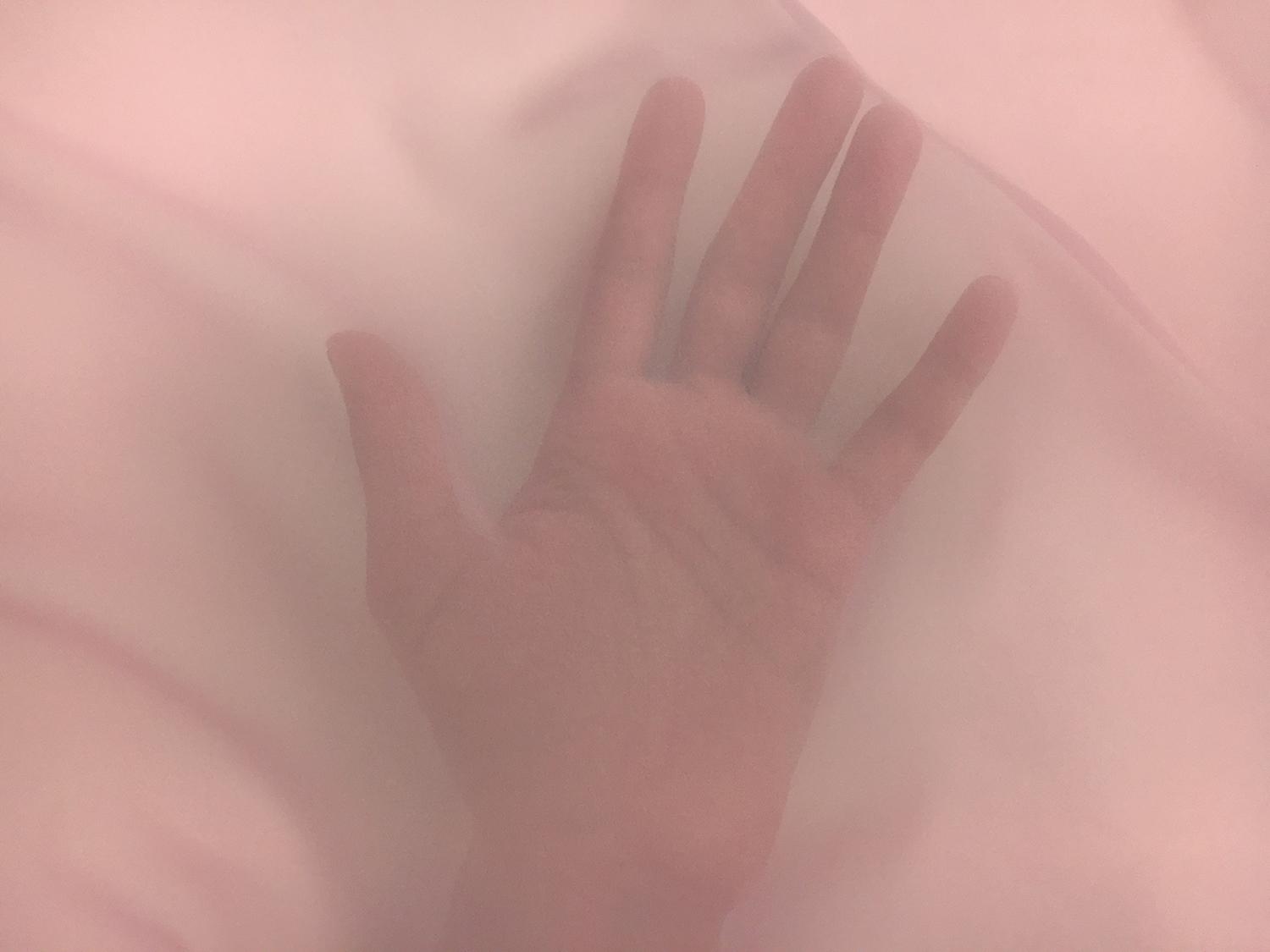 Japanese Polyester Chiffon in Puce Pink2