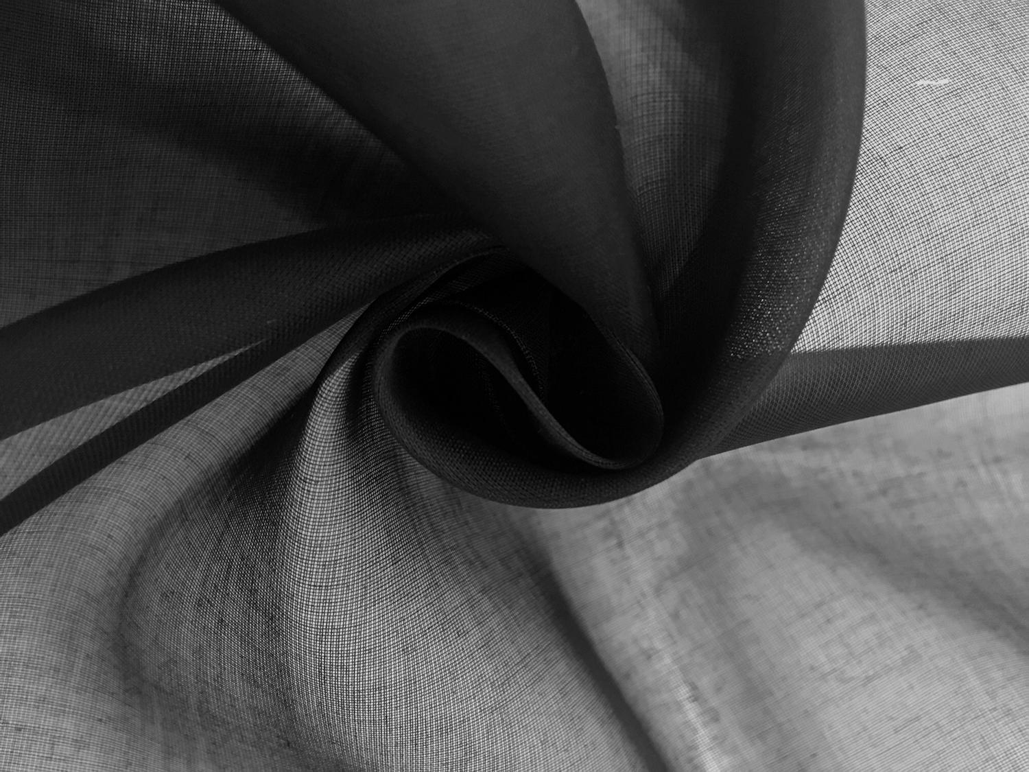 Swiss Cotton Organdy in Black