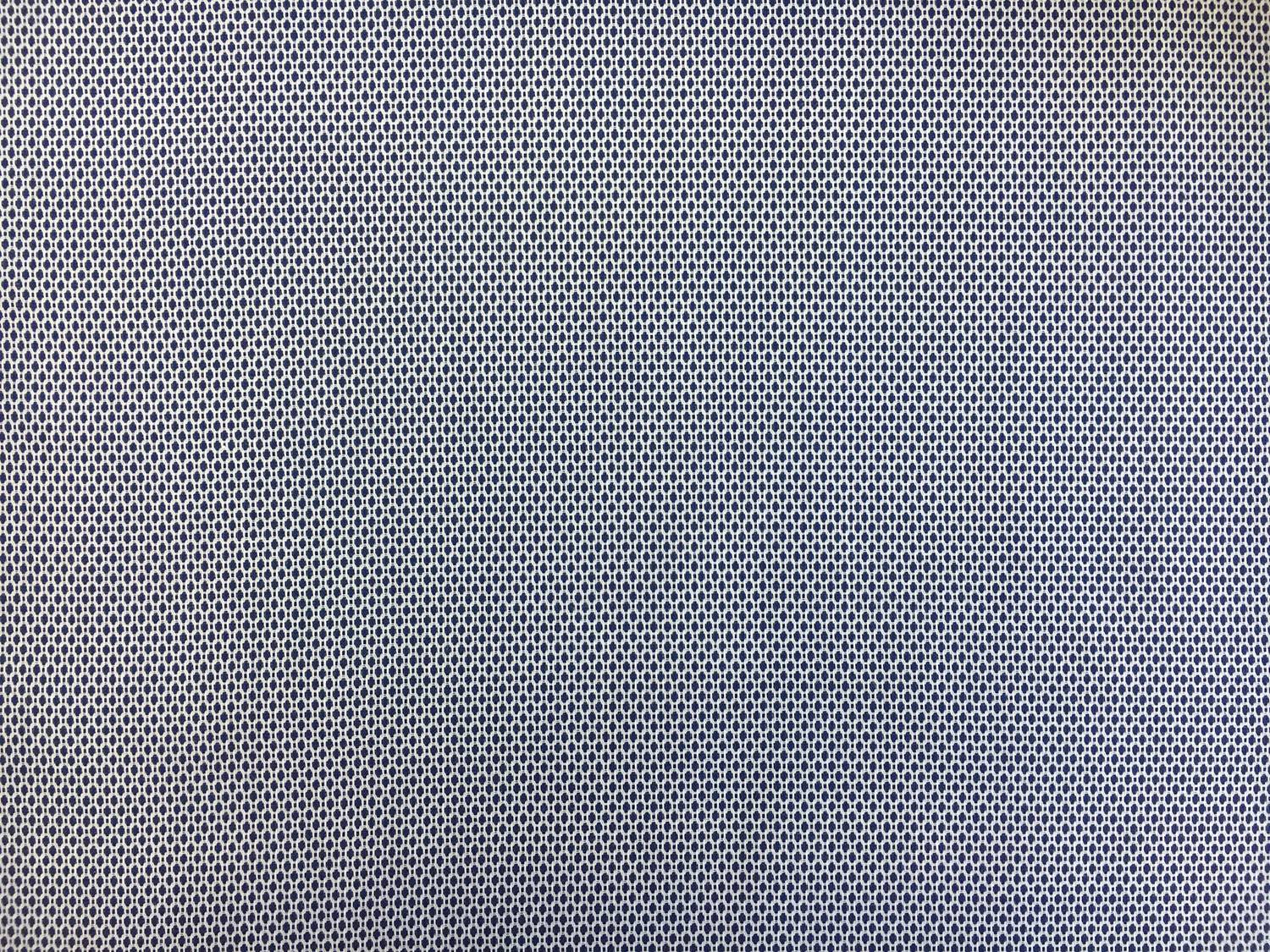 Cotton Oxford Dobby Shirting in Navy0