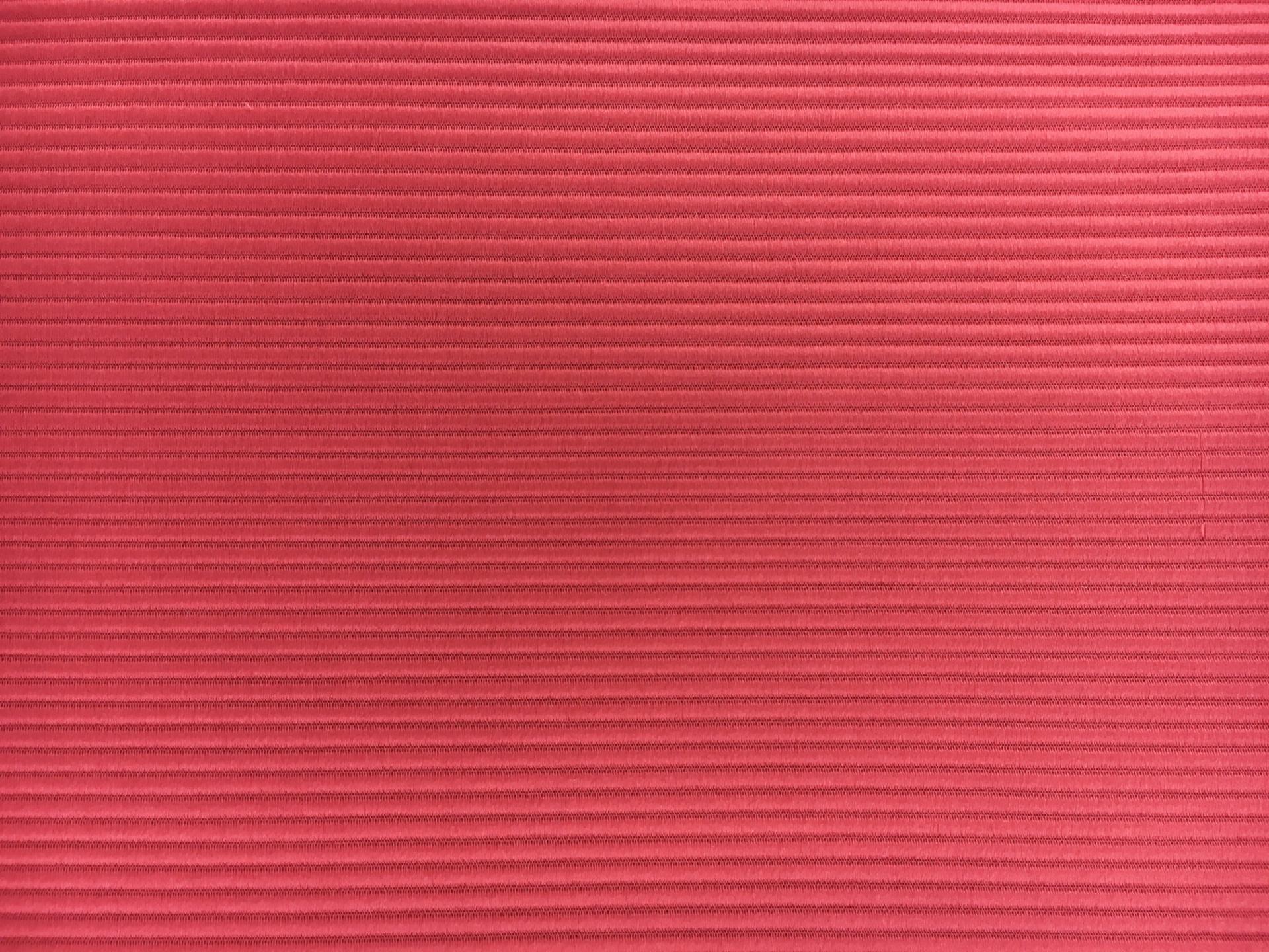 Italian Cotton and Acetate Ottoman in Cerise0