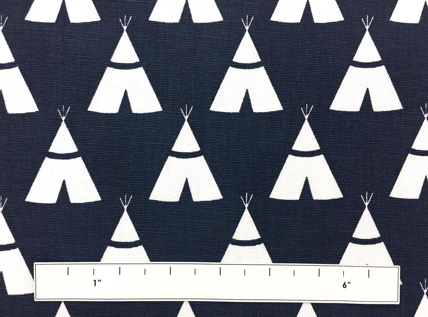 Cotton Canvas With Teepee Print1