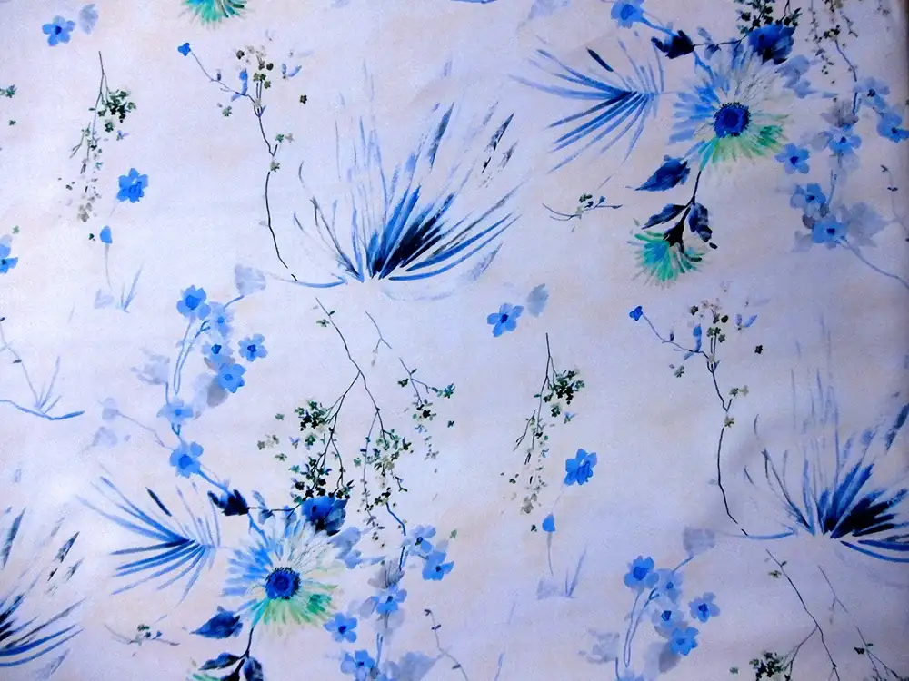 Printed Silk Gazar0