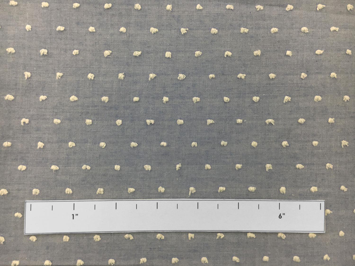 Cotton Poly Swiss Dot in Indigo2