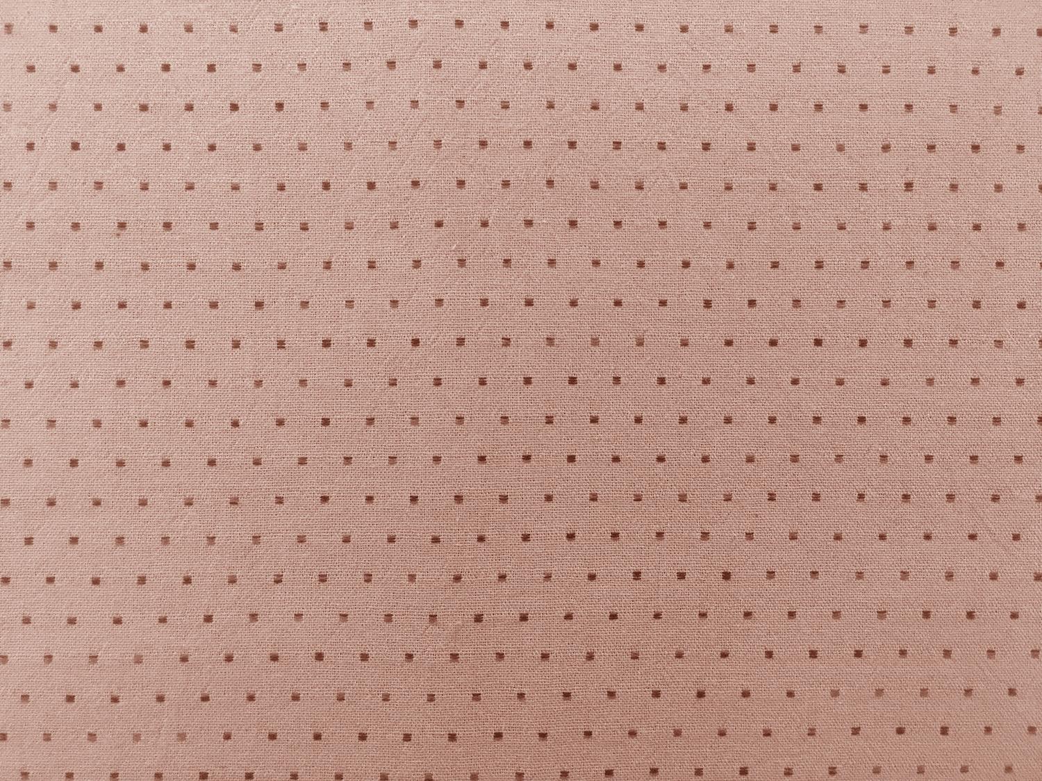 Japanese Cotton Woven Dots Novelty in Salmon Pink0