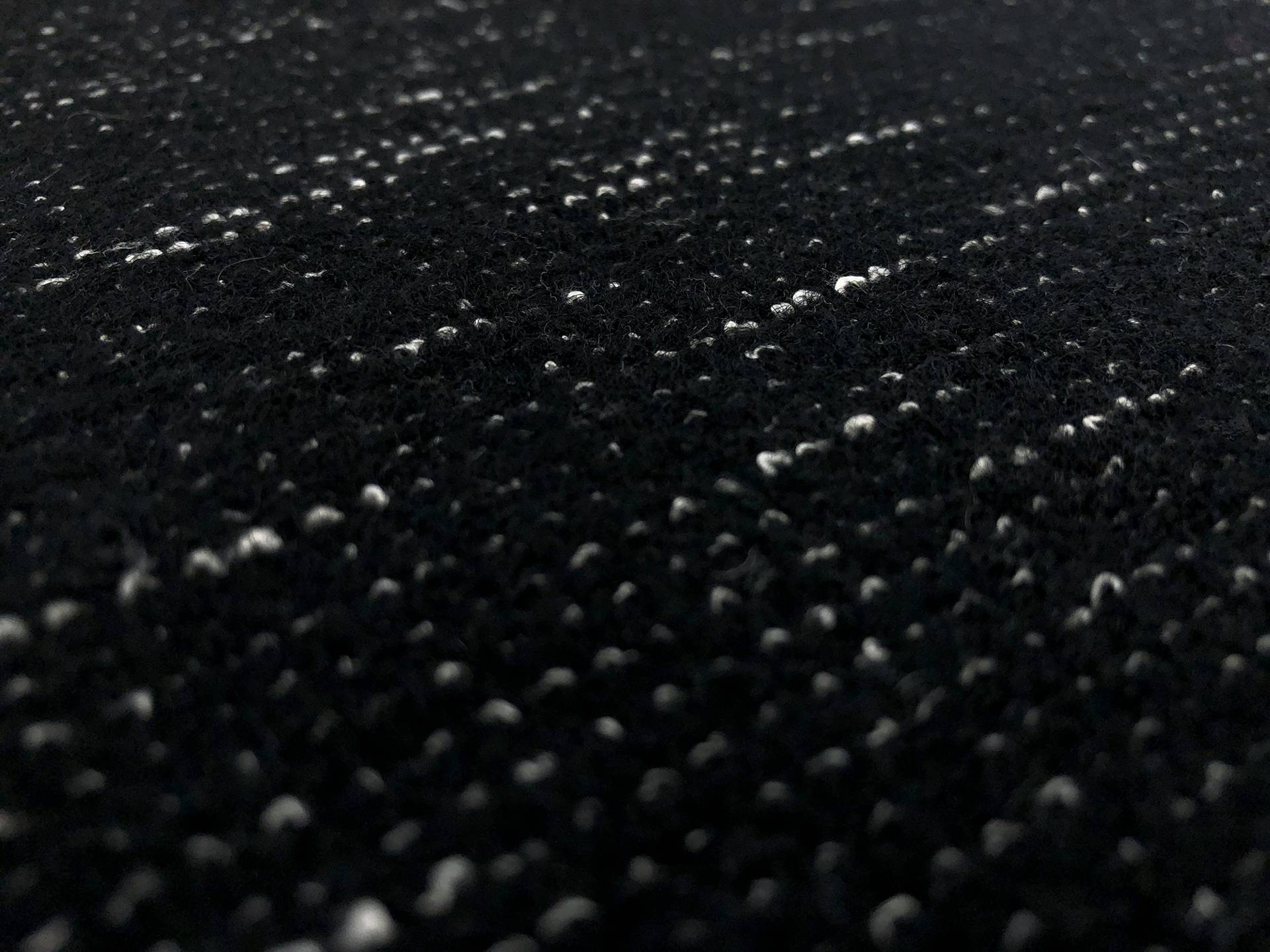 Poly Wool Blend Novelty Felted Knit in Black2