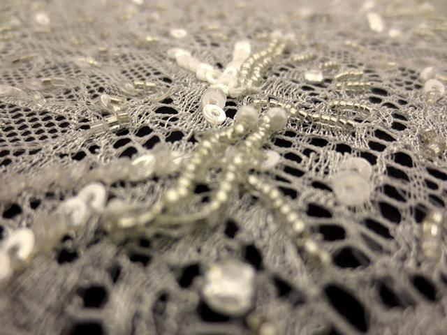Beaded Metallic Chantilly Lace2