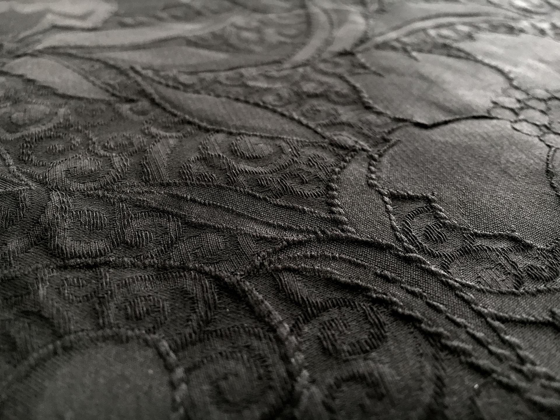 Polyester and Cotton Matelassé with Floral Patterns2