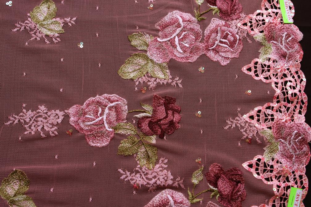 Embroidered Illusion with Sequins0