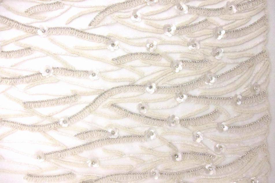 Degrade Hand Beaded ReEmbroidered Tulle1