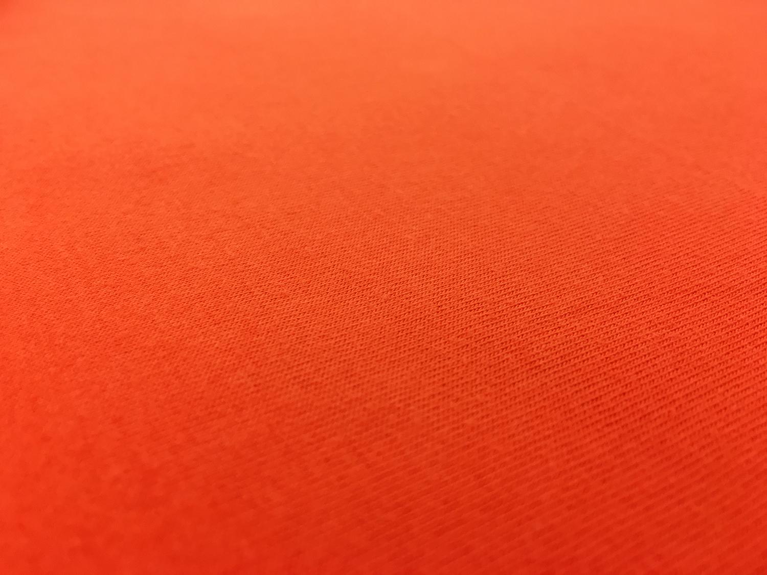 Cotton Spandex Jersey in Tangerine