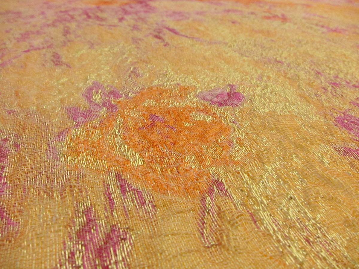 Metallic Silk Blend Organza Cloqué1