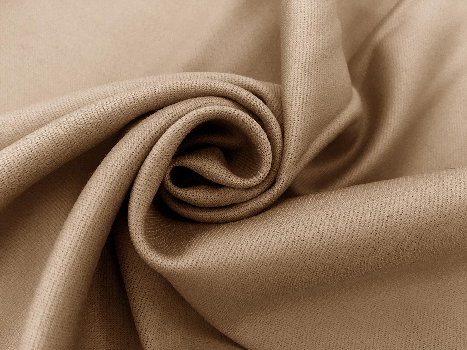Italian Wool Satin Faille in Khaki1