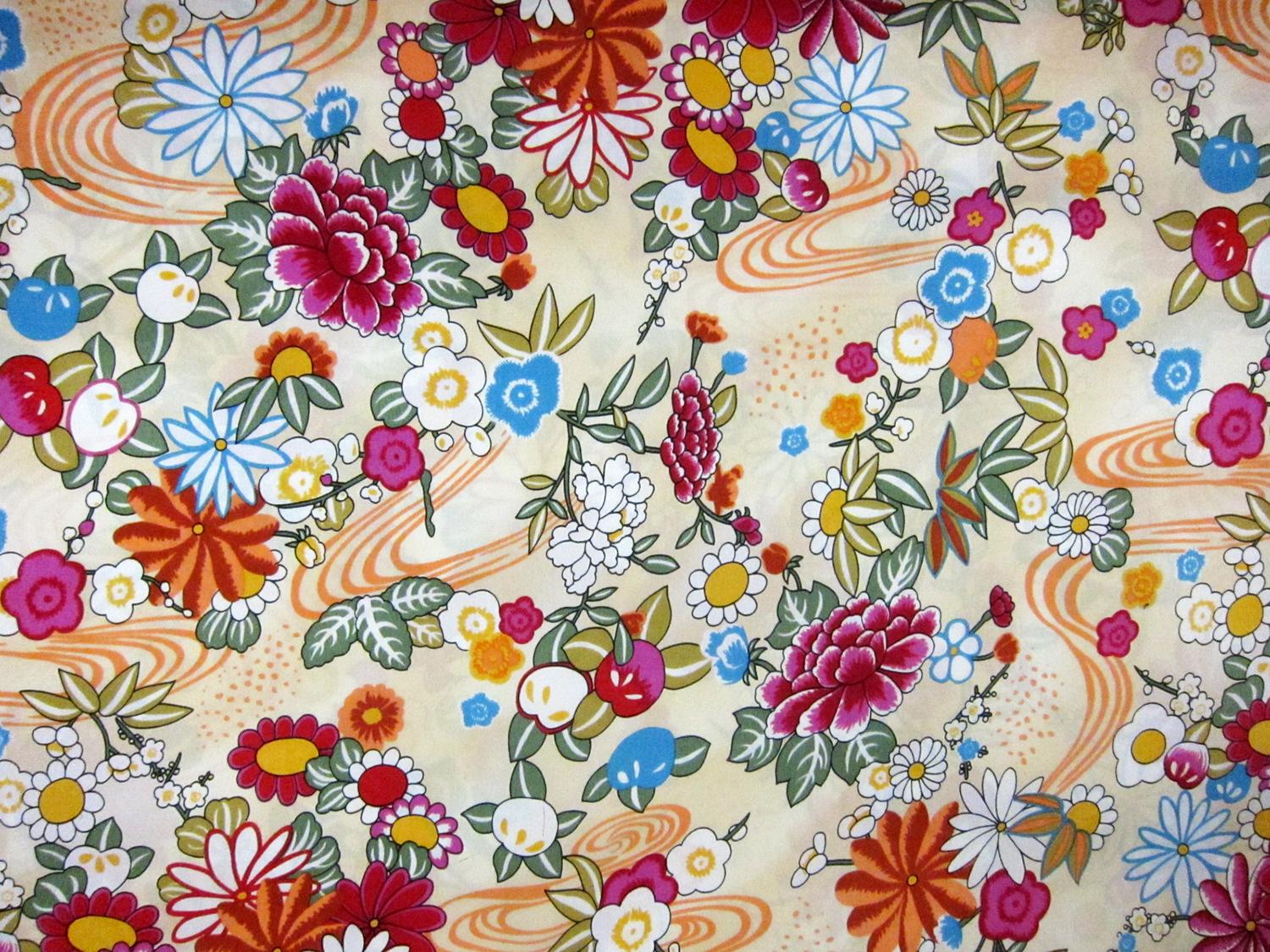 Printed Silk Charmeuse0