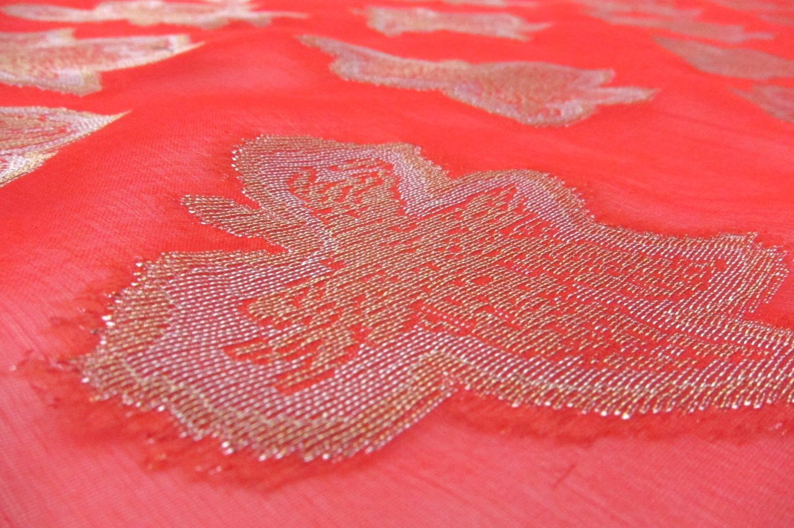 Metallic Silk Fil Coupé Chiffon2