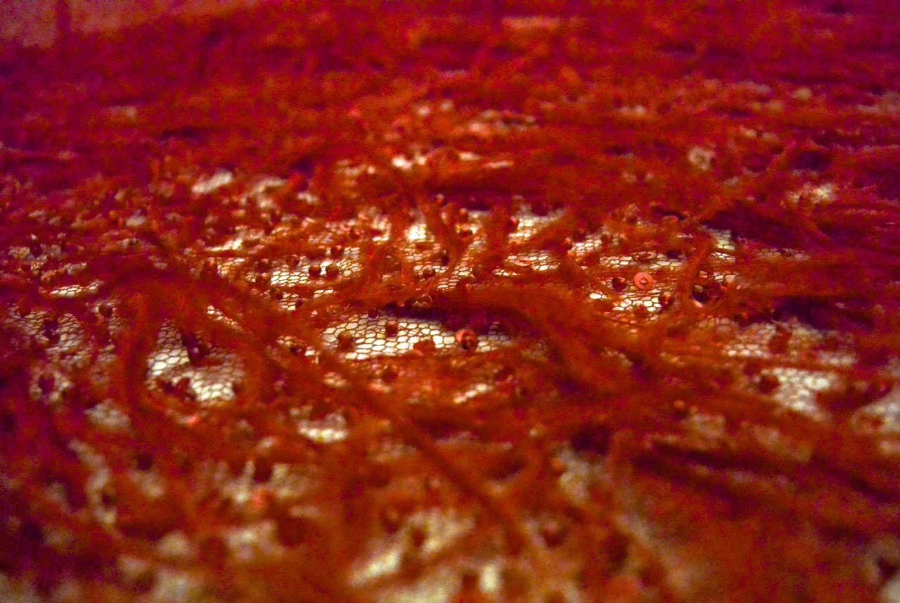 Hand Beaded Illusion With Ostrich Feather Border2