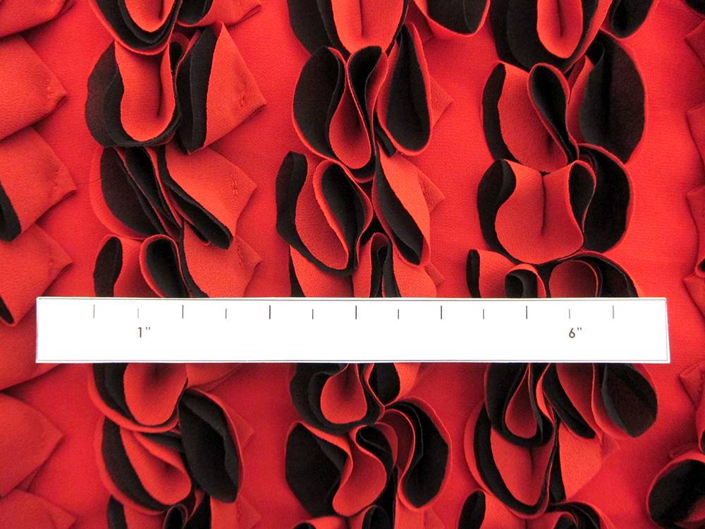 Novelty Samba Polyester Georgette Ruffles2