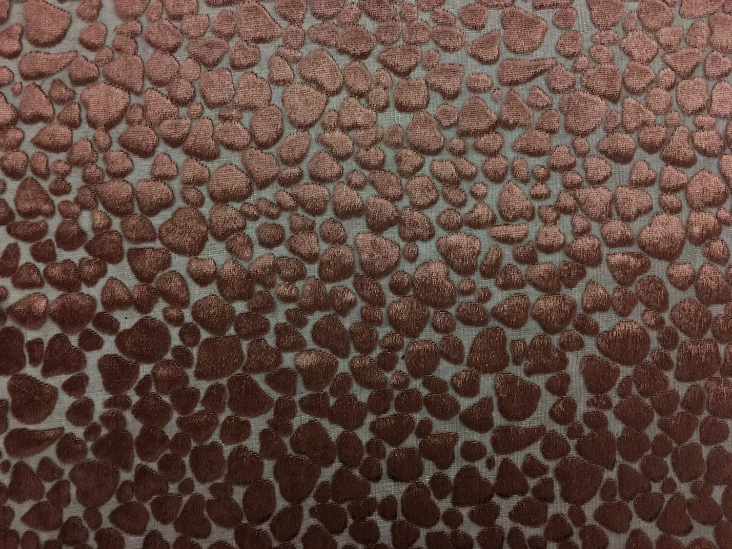 Poly Rayon Burnout Velvet With Dots0
