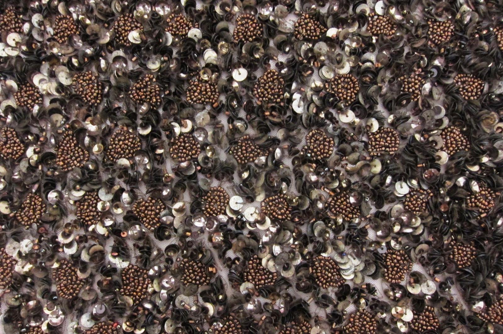 Sequins and Beading on Tulle0