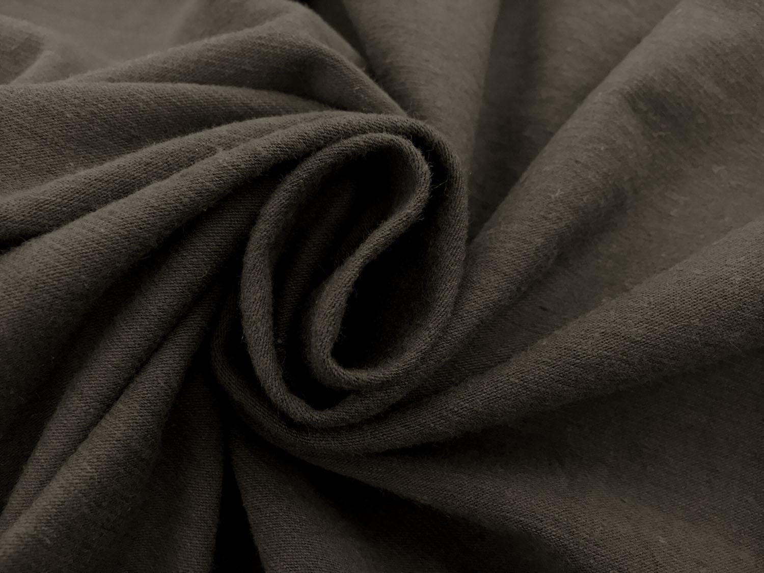 Certified Organic Hemp and Cotton Jersey in Charcoal1