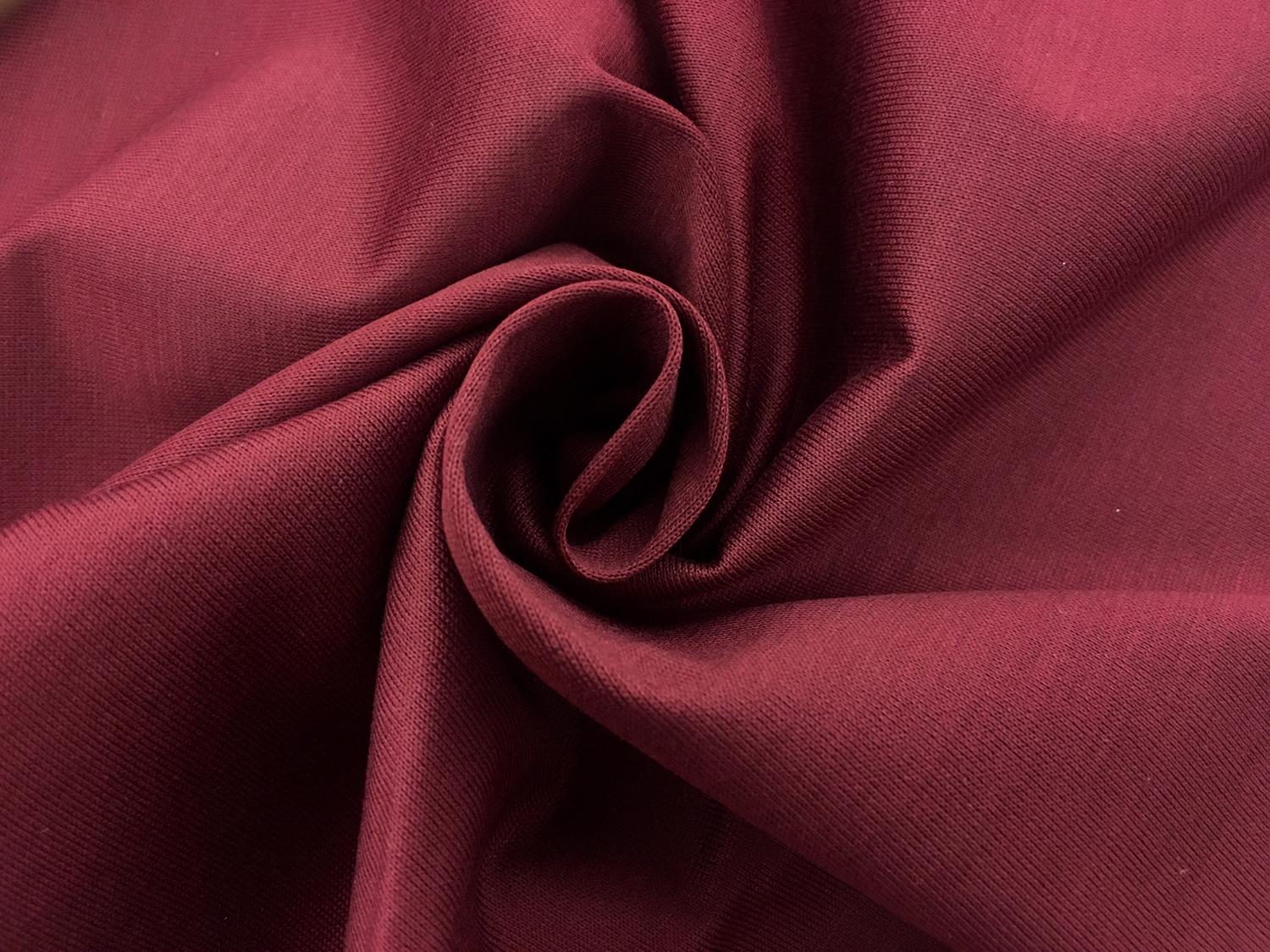 Italian Cotton Jersey in Burgundy1