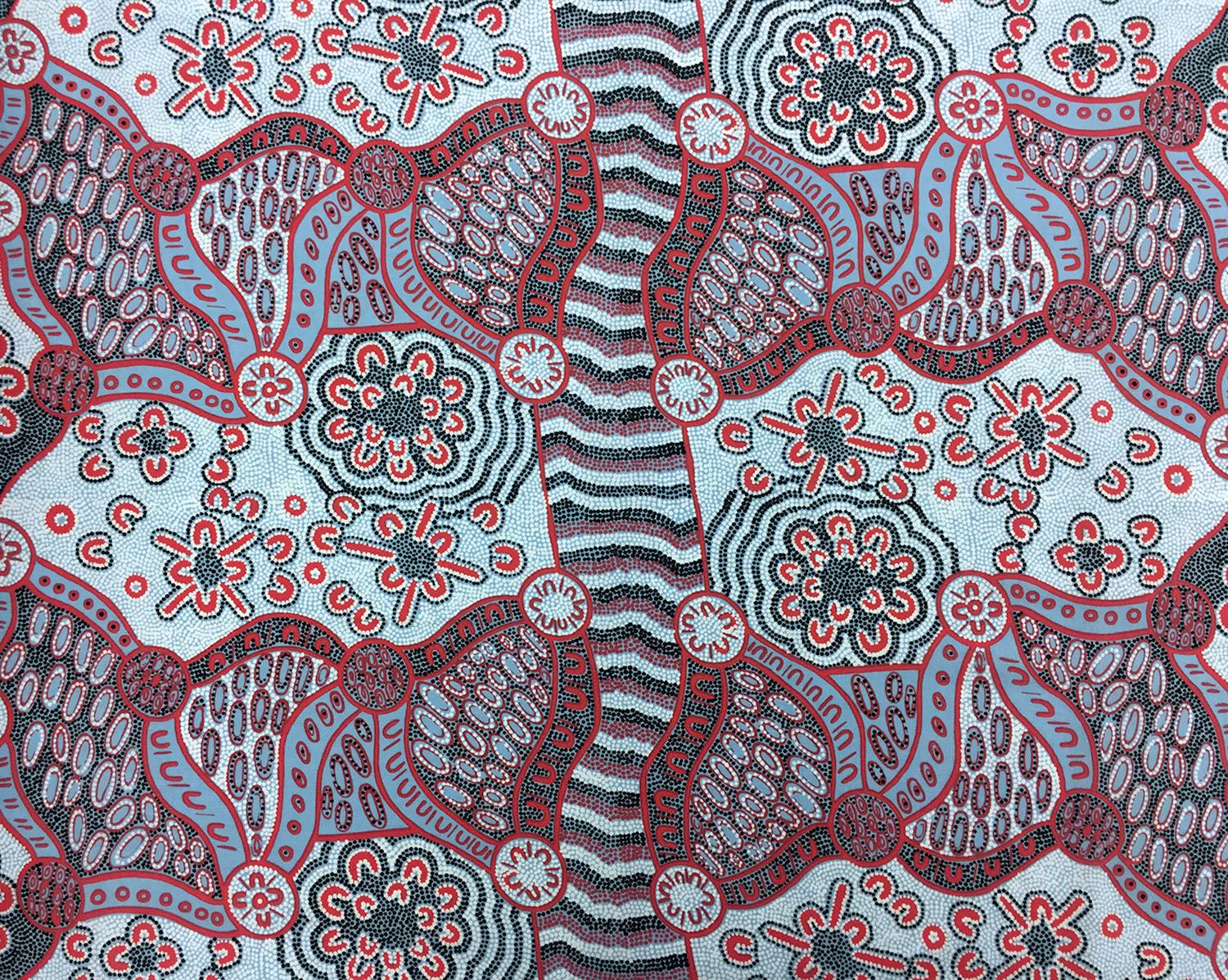 Australian Cotton Print With Aboriginal Motif 0