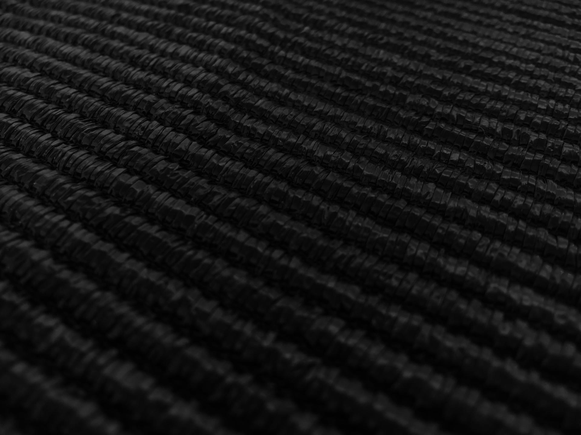 Novelty Cotton and Rayon Ottoman in Black0