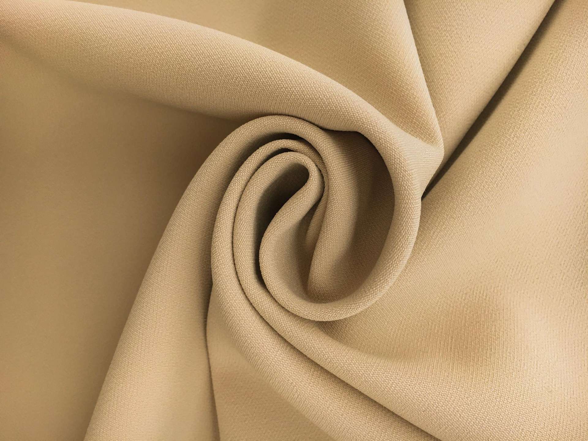 Polyester Stretch Crepe in Nude