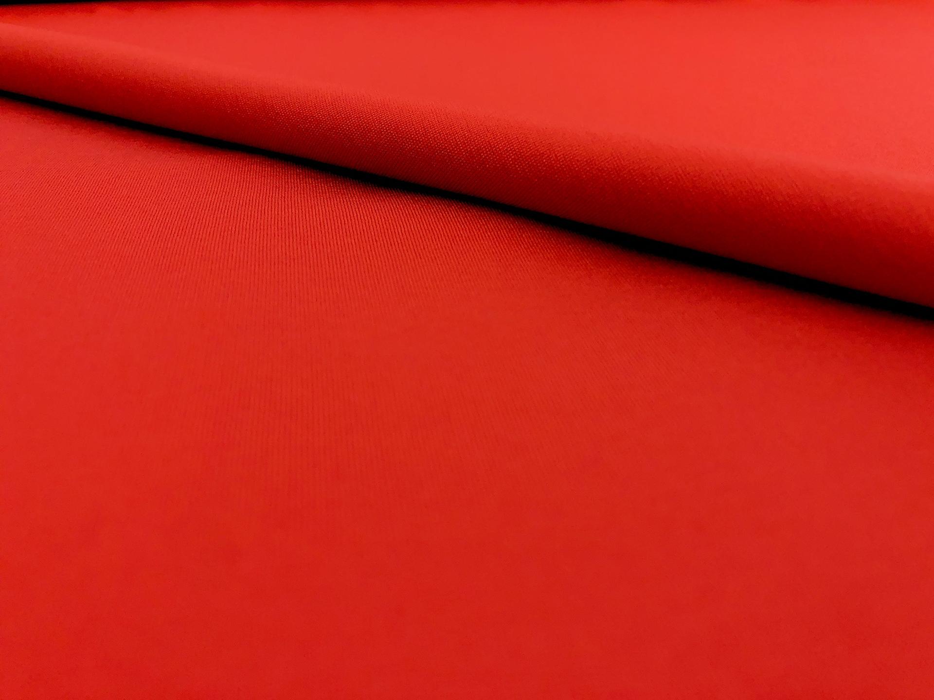 Rayon Blend Ponte Knit in Red Orange2