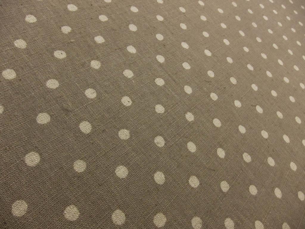 Japanese Cotton Linen Polka Dot Print2
