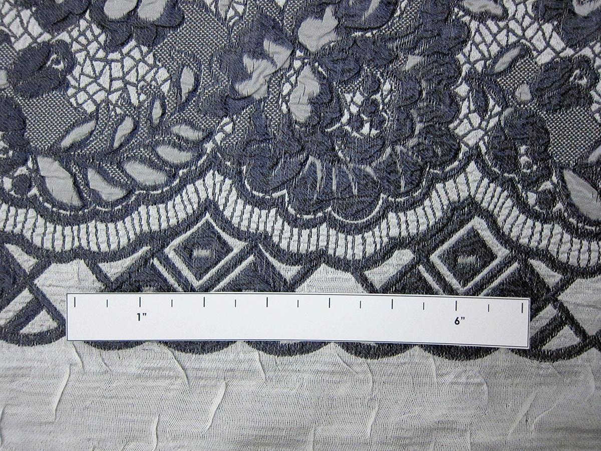 Metallic Silk Blend Organza Cloqué3