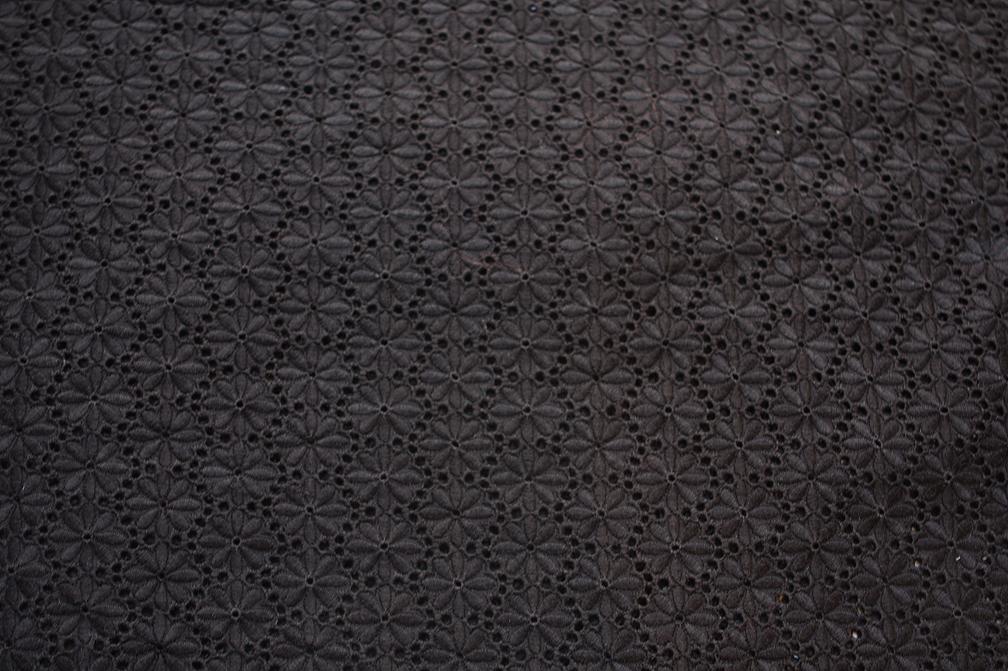 Cotton Eyelet in Black1