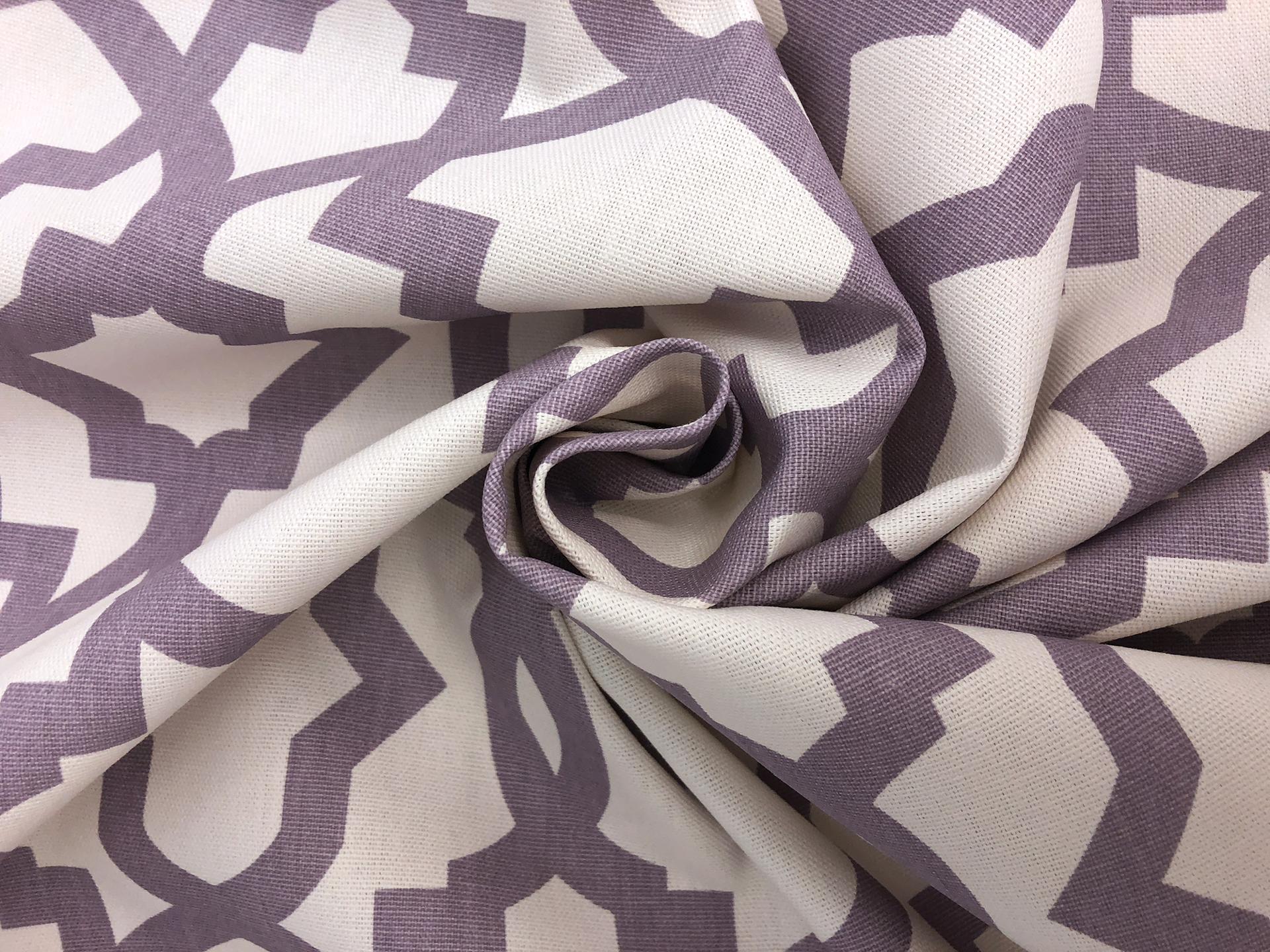 Lilac Imperial Trellis Cotton Canvas Print1