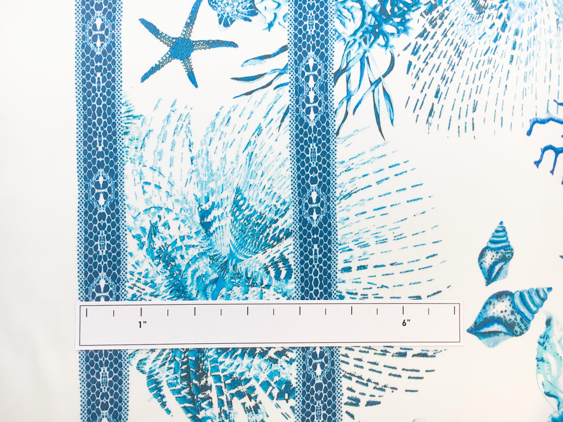 Printed Silk Chiffon with Corals and Anemones1