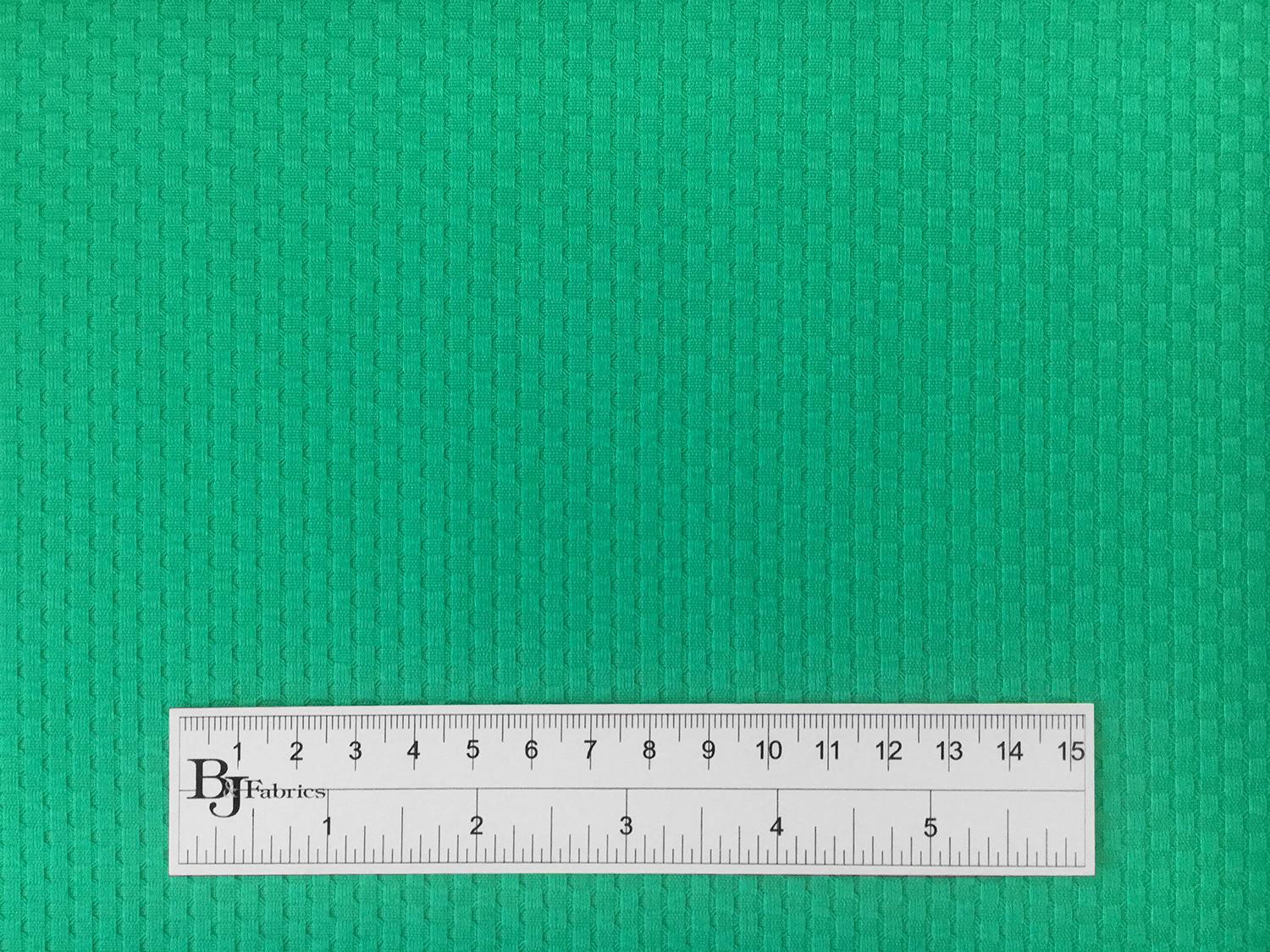 Cotton Stretch Pique in Jade Green3