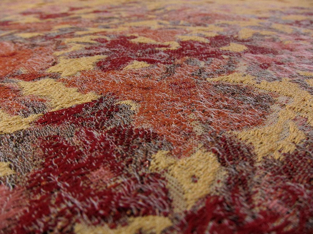 Metallic Silk Blend Organza Cloqué2