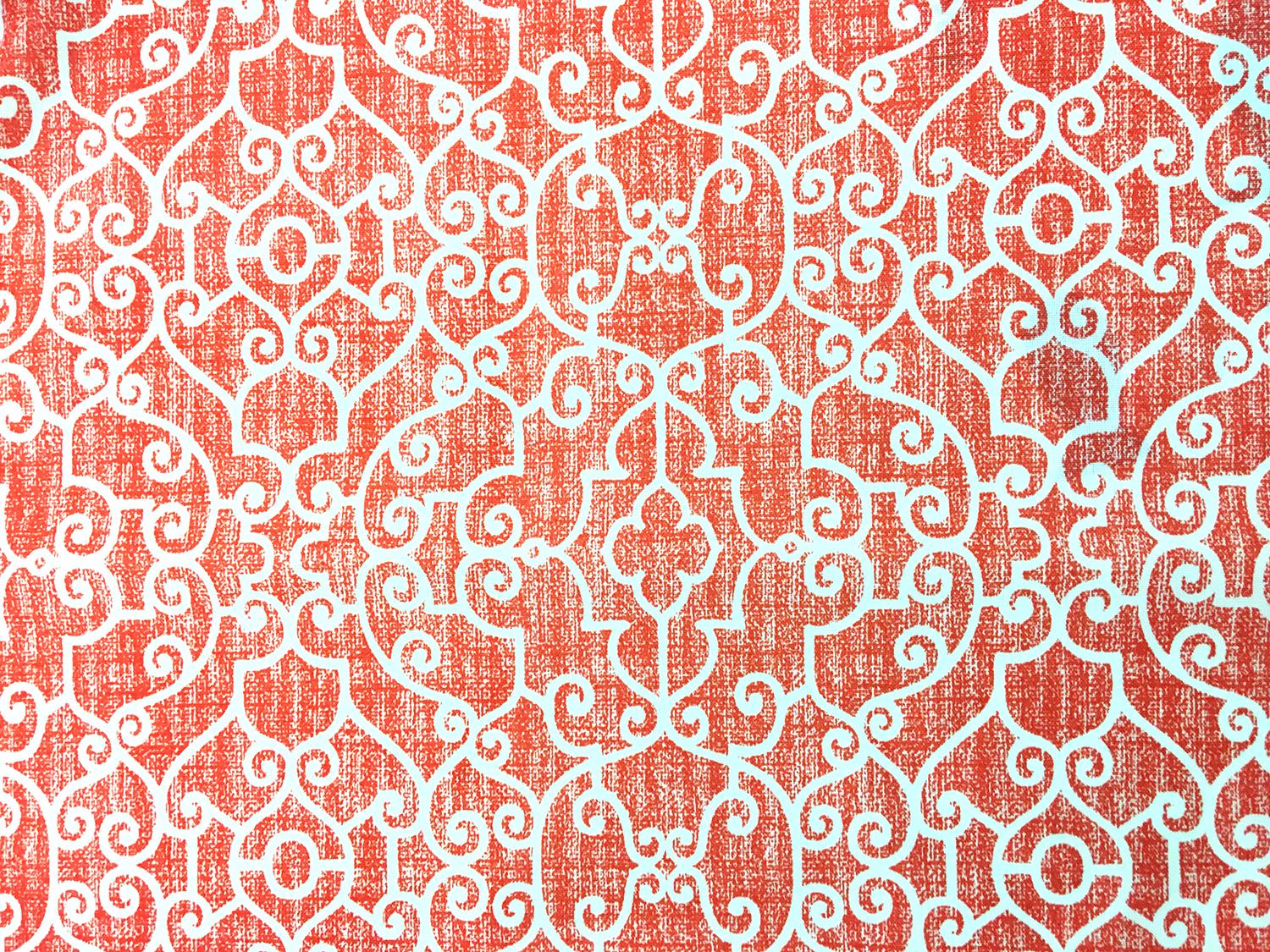 Outdoor Spun Polyester Canvas with Geometric Print 0