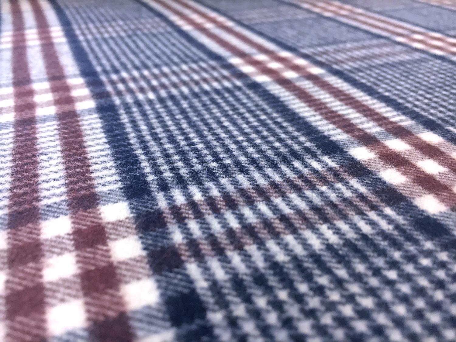 Cotton Wool Blend Flannel Plaid2