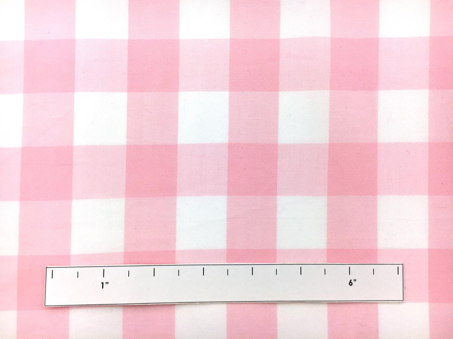 Carolina Cotton Gingham in Rose Petal1