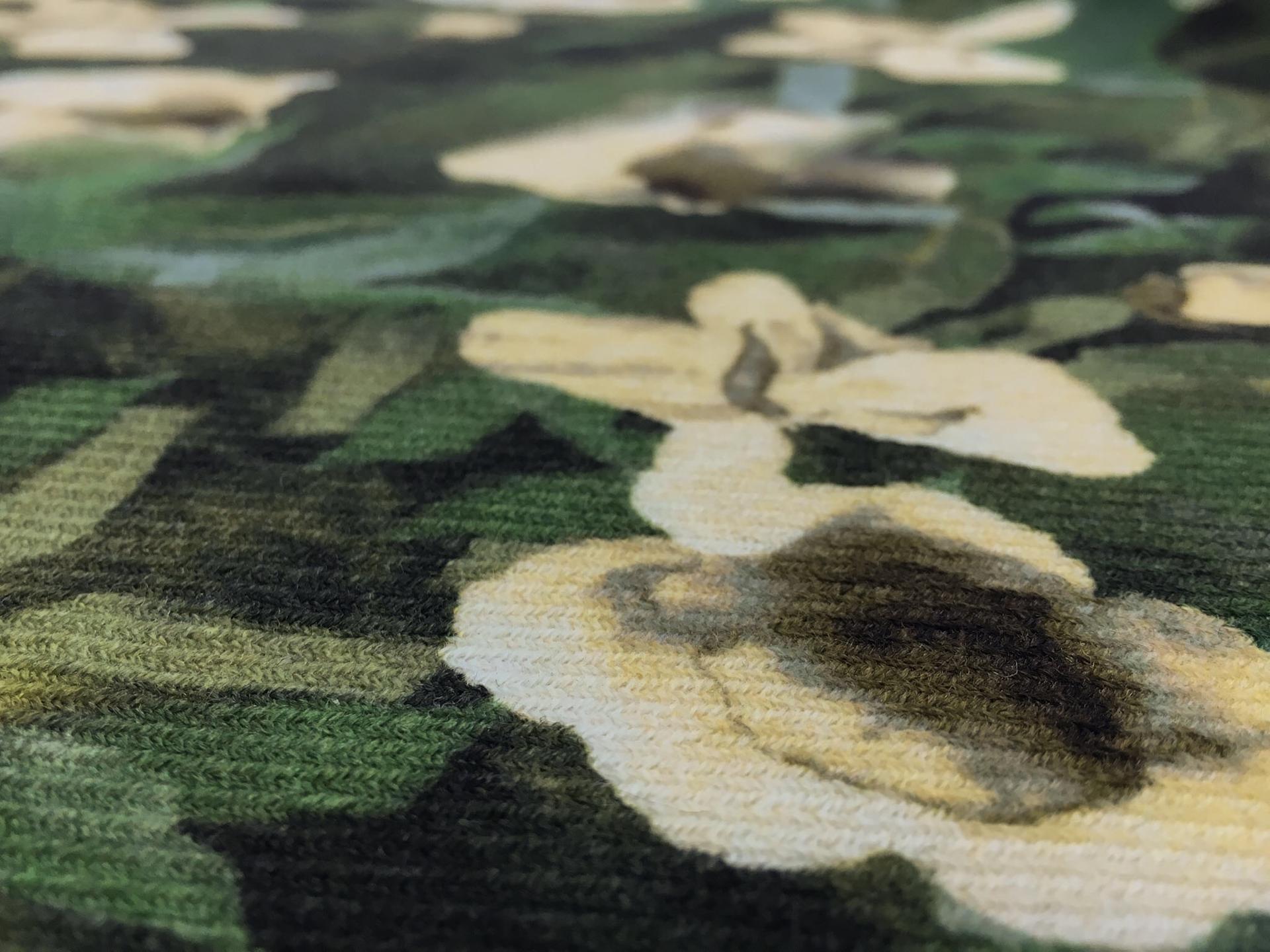 Italian Wool Twill Floral Print2