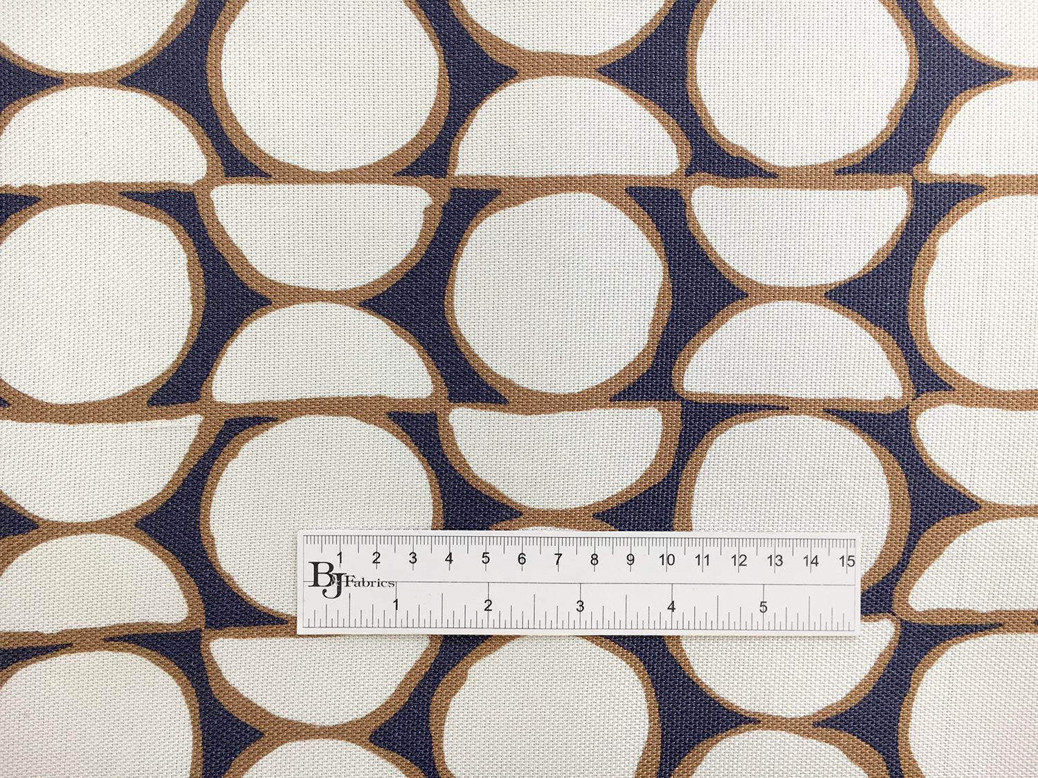 Cotton and Viscose Blend Light Weight Canvas with Geometric Patterns1