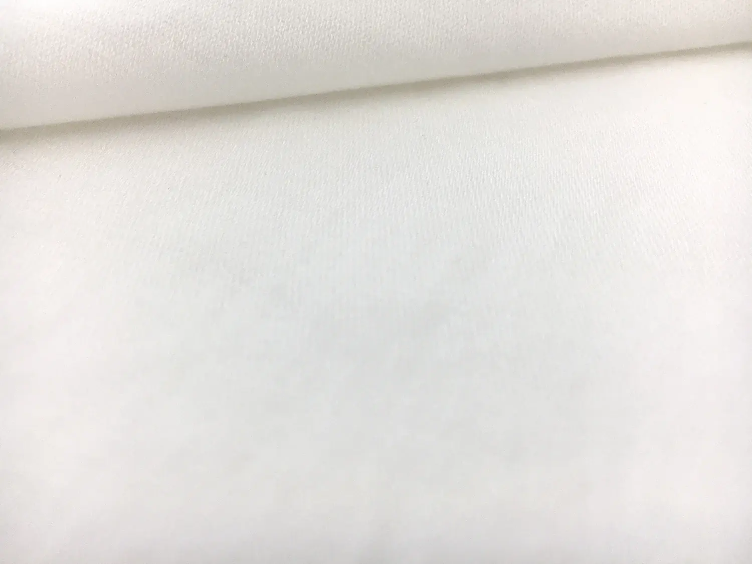 Cotton Blend Stretch Satin Barathea in White1