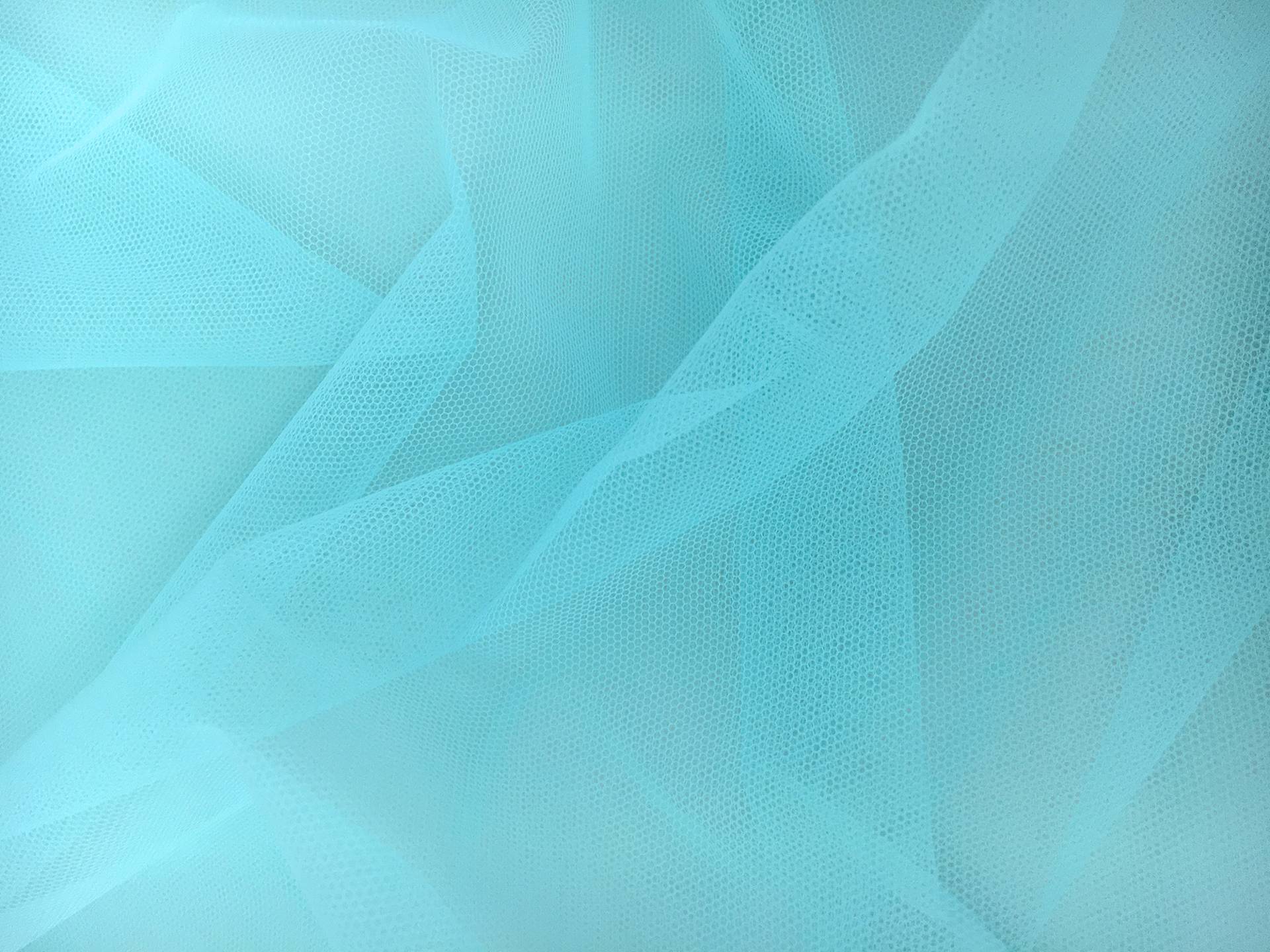 Italian Nylon Tulle in Tiffany Blue0