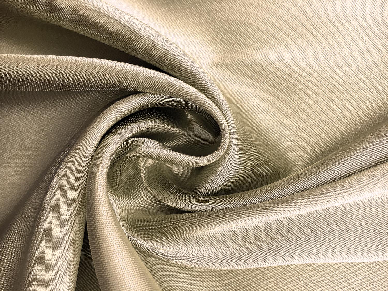 Metallic Lightweight Satin in Champagne0
