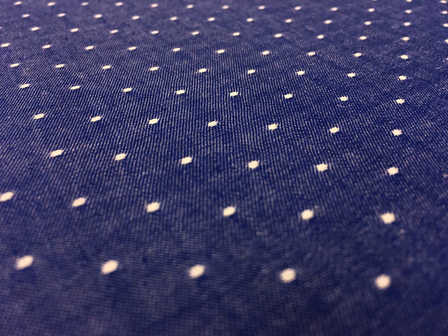 Cotton Chambray Dots In Royal2