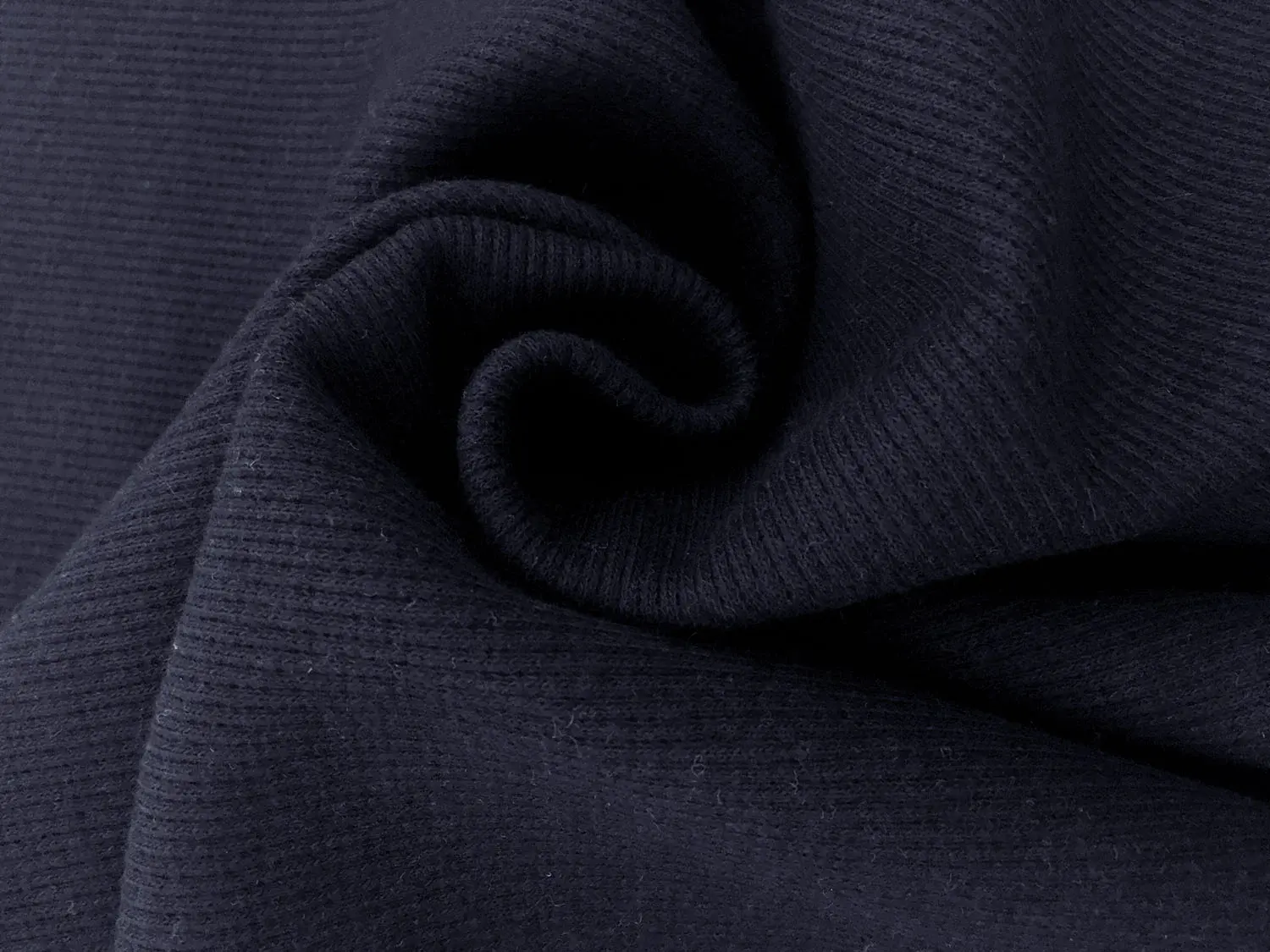 Japanese Cotton Rib Knit in Navy2