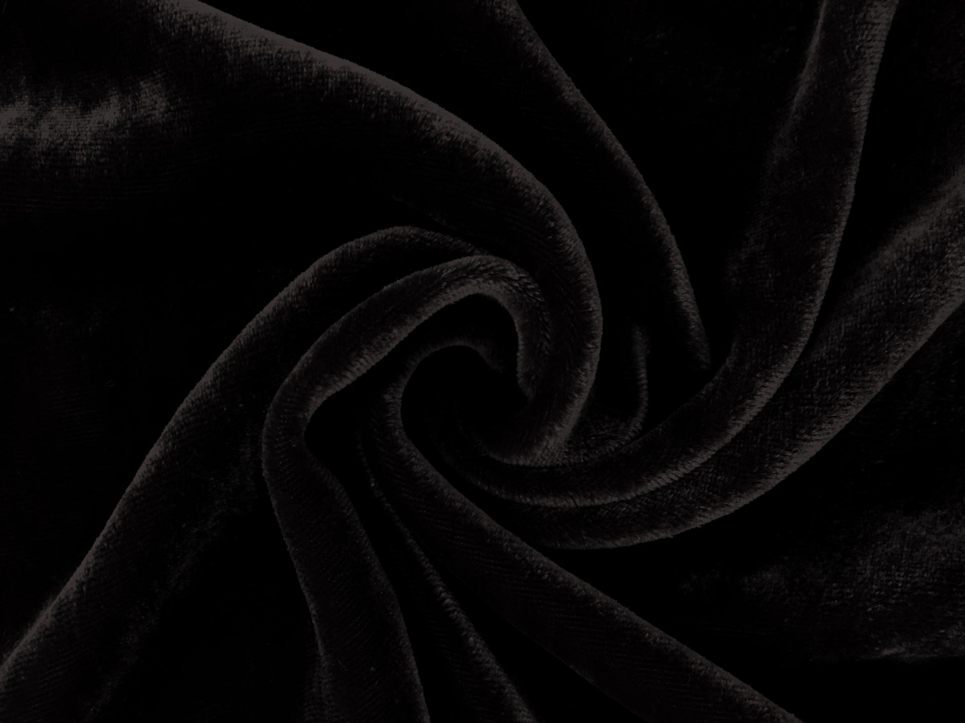 Silk and Rayon Velvet in Black0
