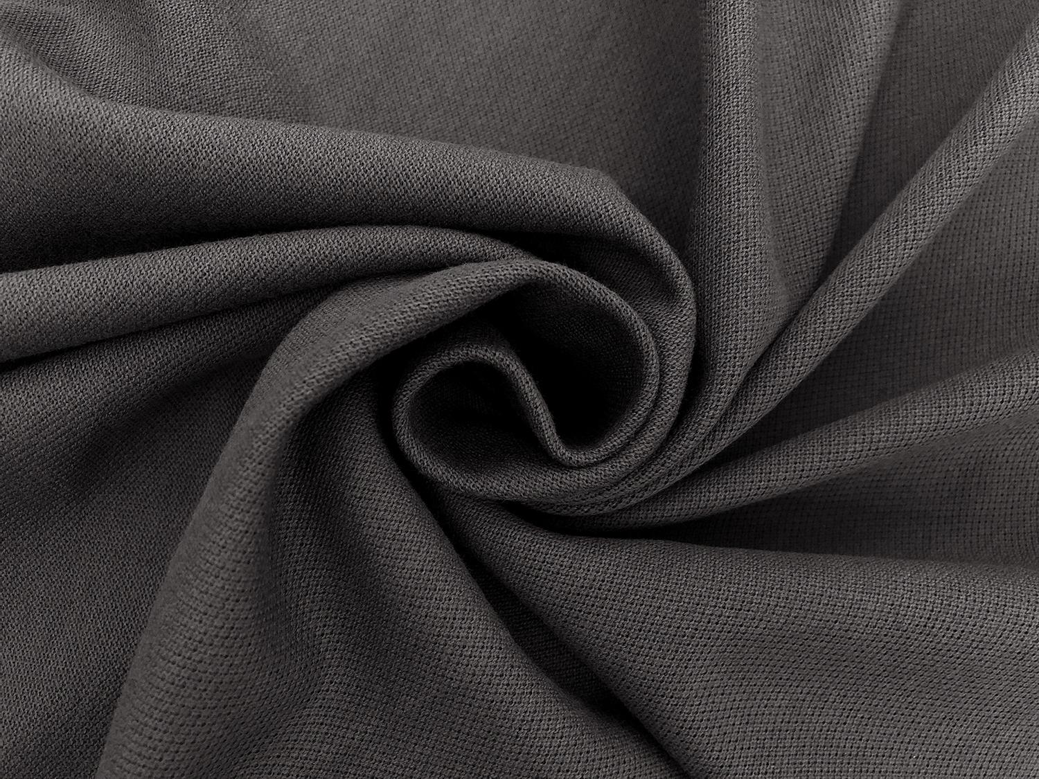 Japanese Cotton Pique Knit in Graphite1