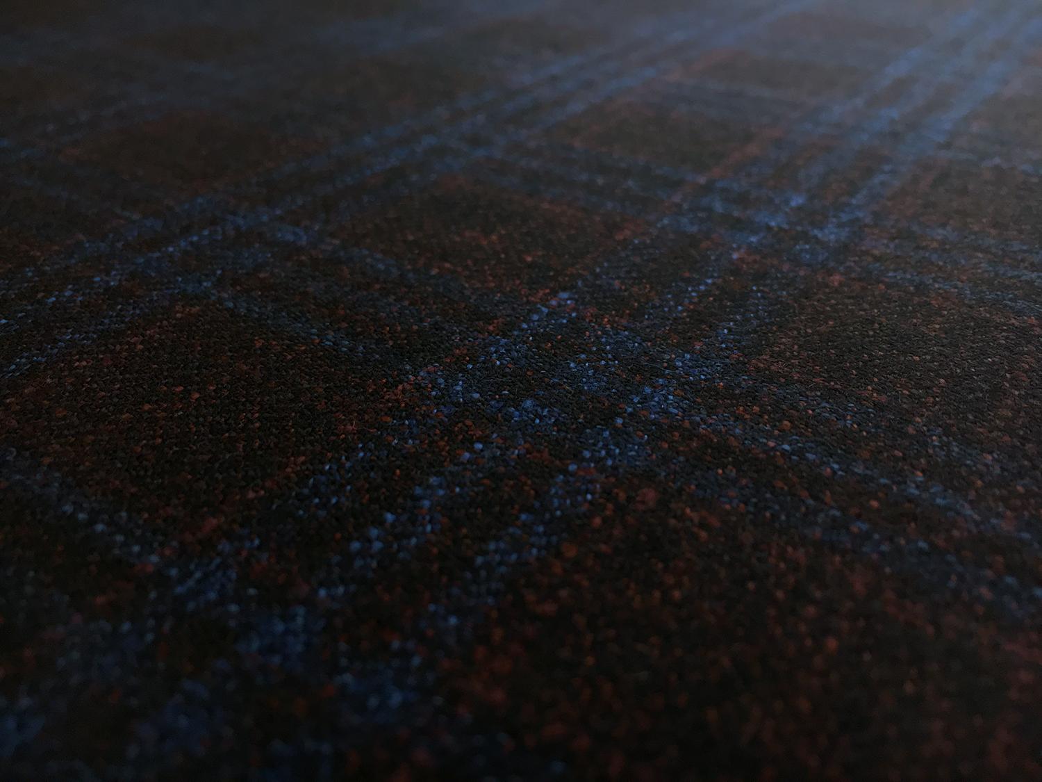 Italian Virgin Wool Bamboo Plaid Suiting2