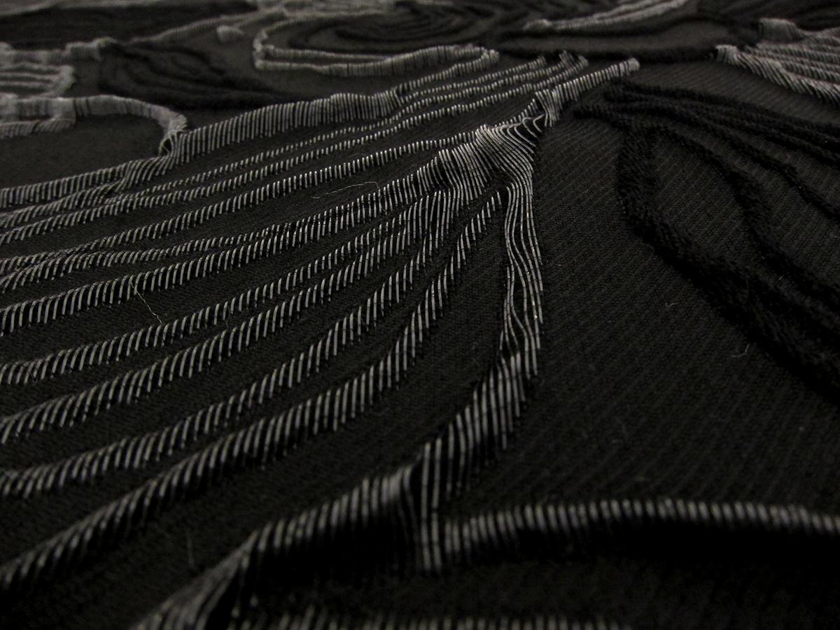 Wool and Polyester Blend Organza Cloqué1